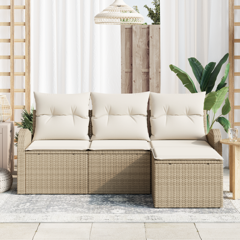 Bettgestell in Taupe, 180x200 cm, Stoff