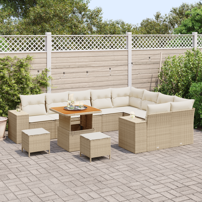 Boxspringbett mit Matratze Taupe 140x200 cm Stoff
