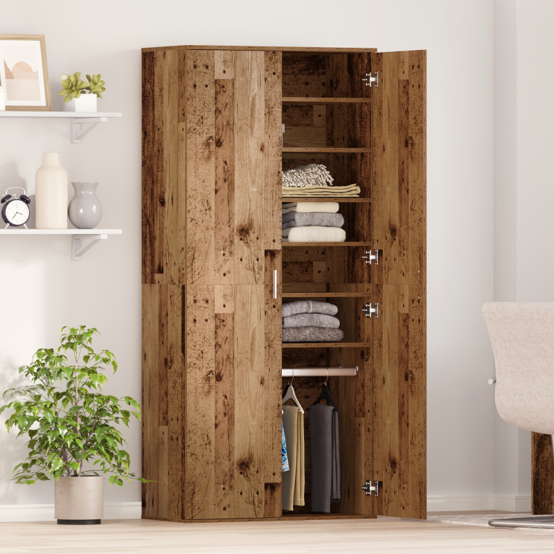 Highboard Altholz 80x39x178 cm Spanplatten