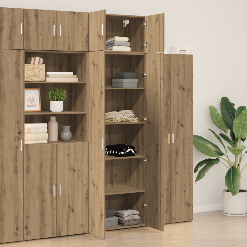 Stauraum Schrank Artisan Eiche 70x42,5x225 cm Holzwerkstoff