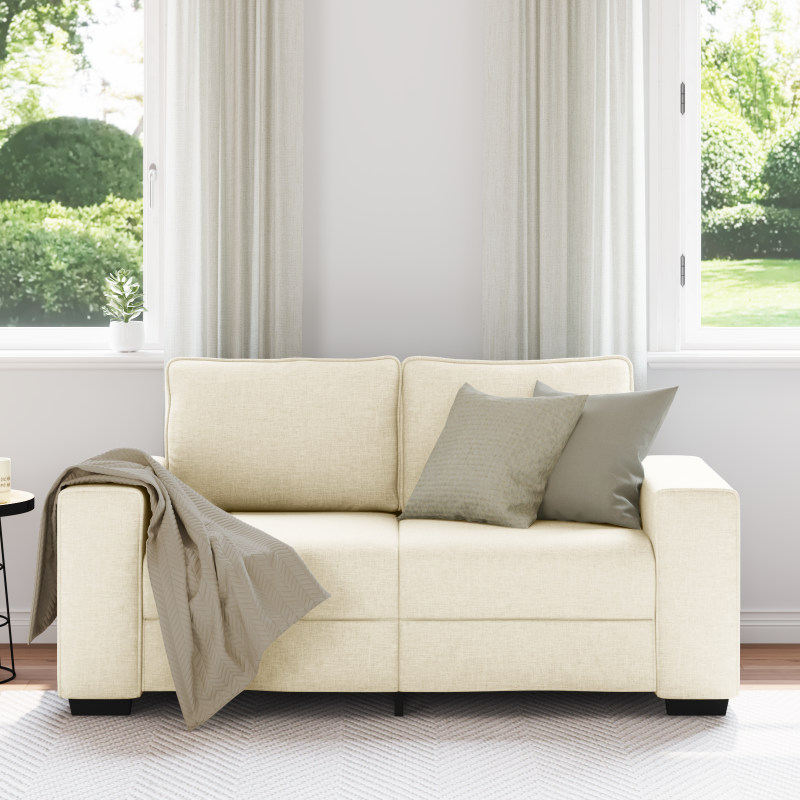 2-Sitzer-Sofa 120 cm Leinen