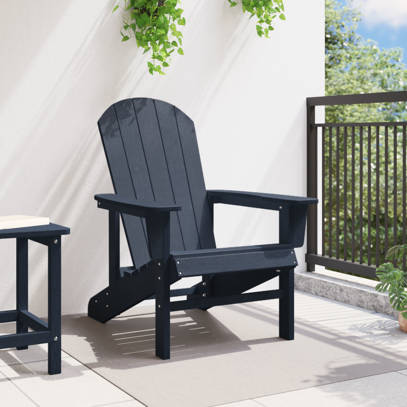 Adirondack-Stuhl Marineblau 74x82x91 cm HDPE