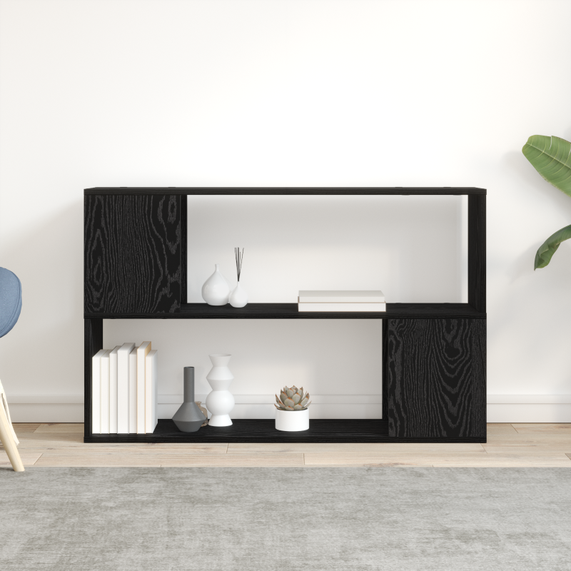 Bücherregal Schwarz Eiche 100x24x63 cm aus Holzwerkstoff