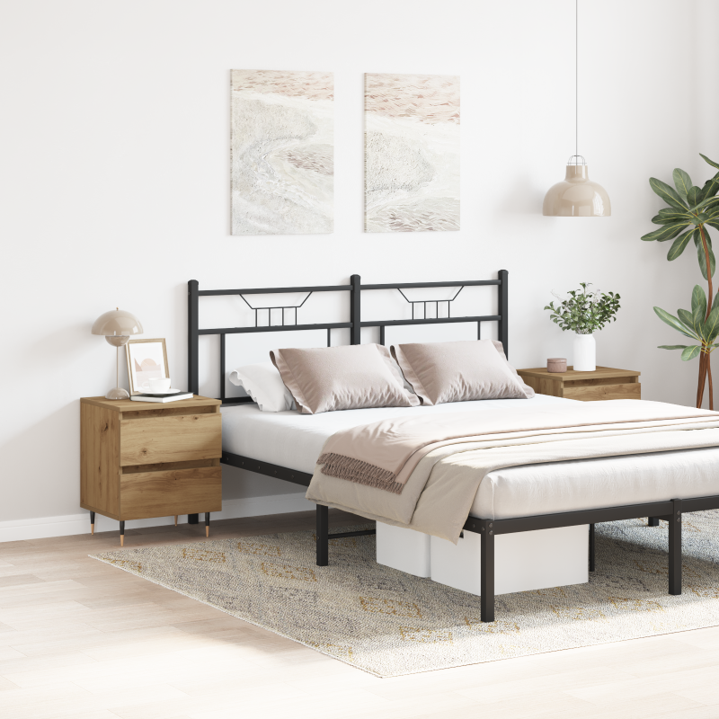 Nachttische 2 Stück Artisan Eiche 40x35x50 cm Holzwerkstoff