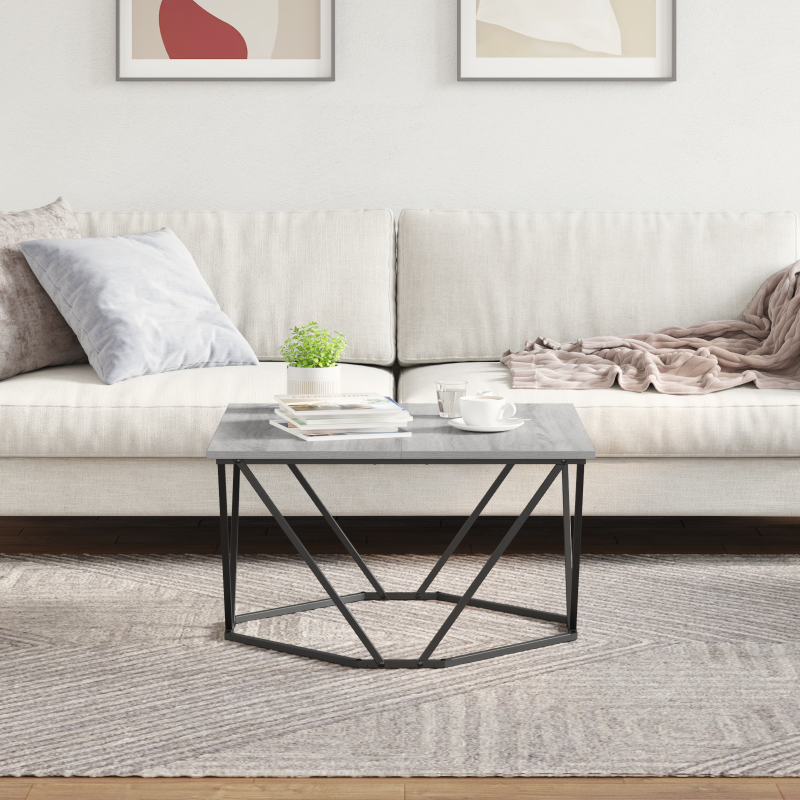 Couchtisch Grau Sonoma 80x80x45 cm Holzwerkstoff