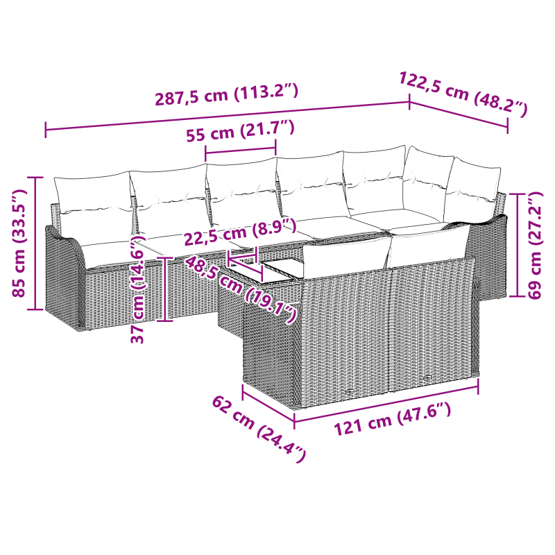 Boxspringbett mit Matratze & LED Rosa 80x200 cm Samt