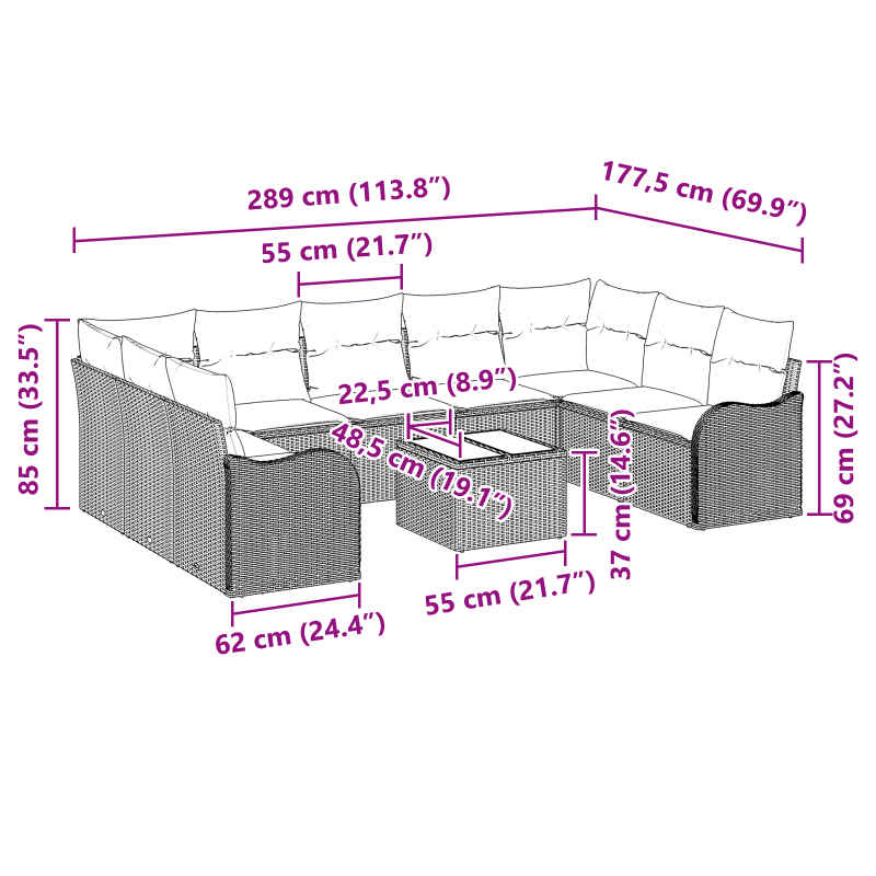 Boxspringbett mit Matratze und Bank Creme 80x200 cm Stoff