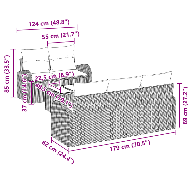 Boxspringbett mit Matratze & Bank Hellgrau 140x200 cm Samt