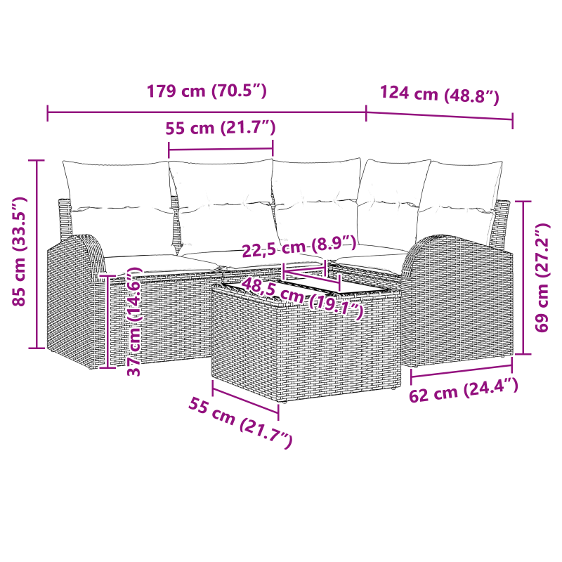 Automatische Einziehbare Markise mit LED Hellgrau 600x300 cm