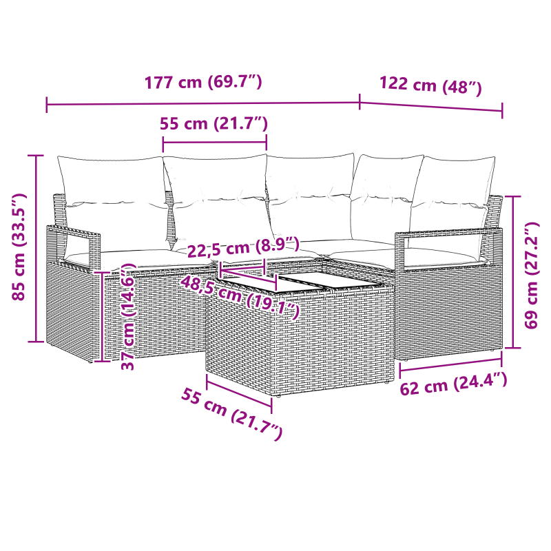 Schiebetür mit Hardware-Set ORKDAL 86x211 cm