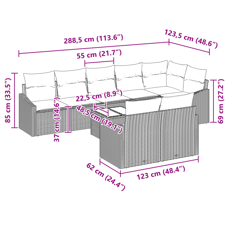 Regalbett Grau Sonoma 180x200 cm Holzwerkstoff