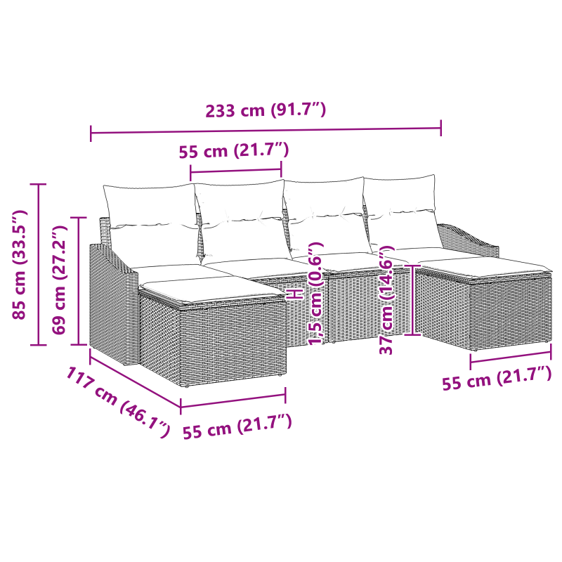 Schreibtisch mit Stauraum Sonoma Eiche Holzwerkstoff