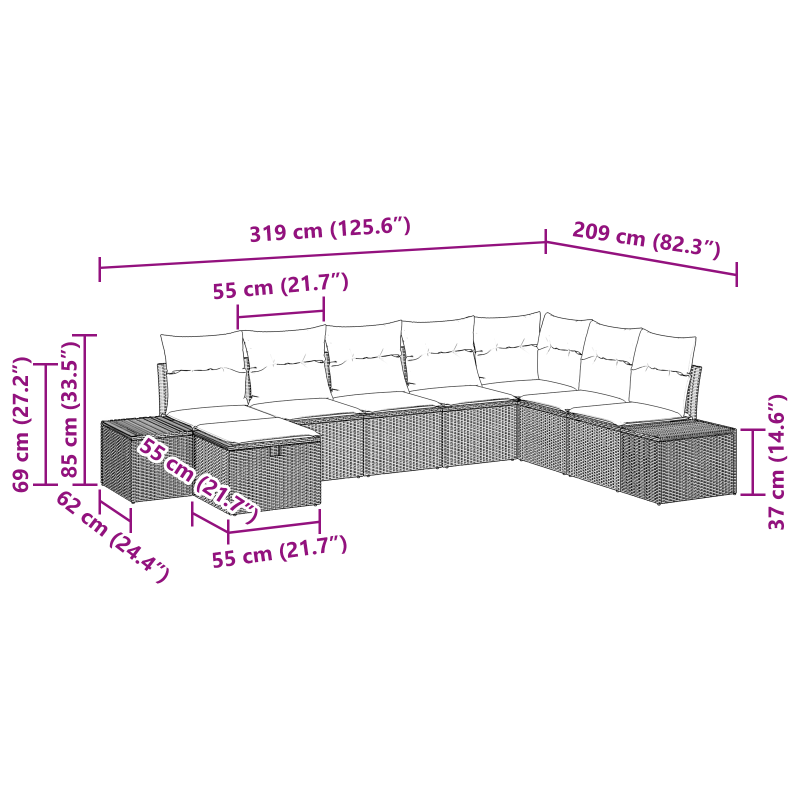 Zaunpfosten 11 Stück U-Kanal 80 cm verzinkter Stahl