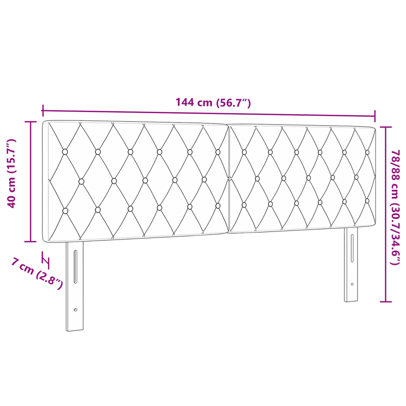 Boxspringbett mit Matratze Dunkelblau 140x200 cm Samt