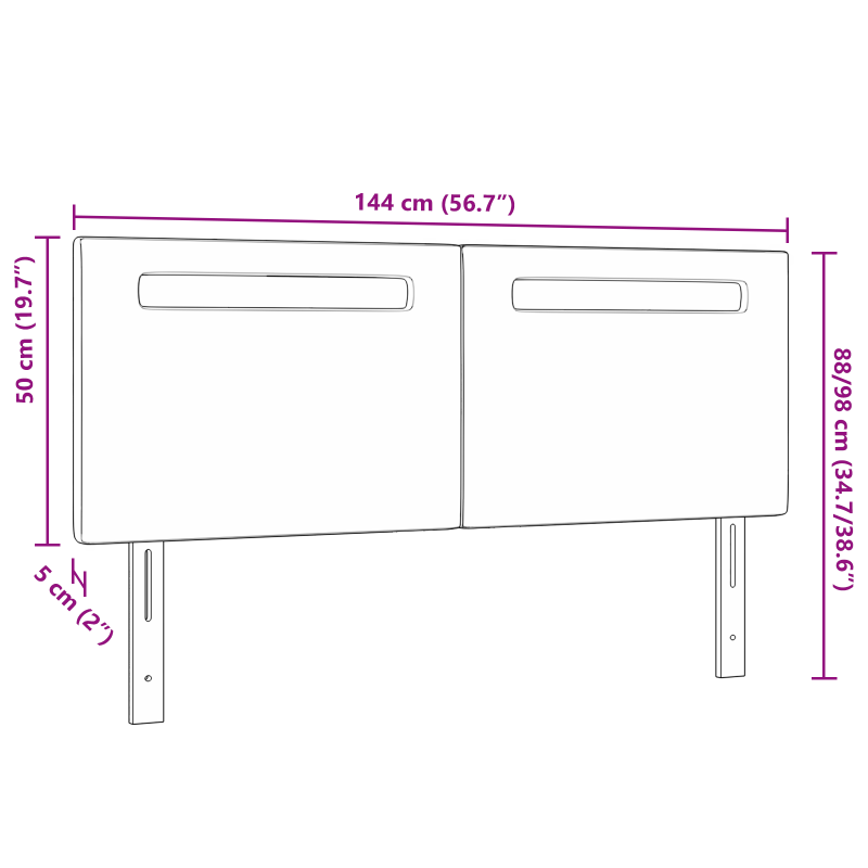 Kopfteil Einfaches Design Reinweiß 140 cm Kunstleder