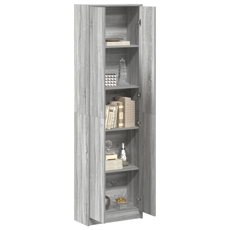 Kleiderschrank Grauer Sonoma 55x25x189 cm Holzwerkstoff
