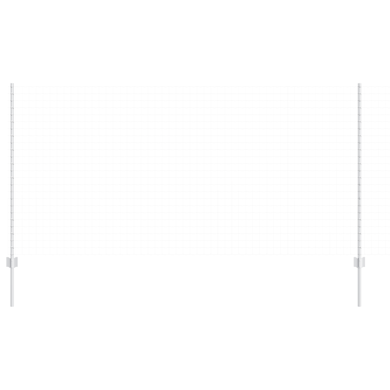 Zaunpfosten 44 Stück U-Kanal Silber 180 cm Stahl