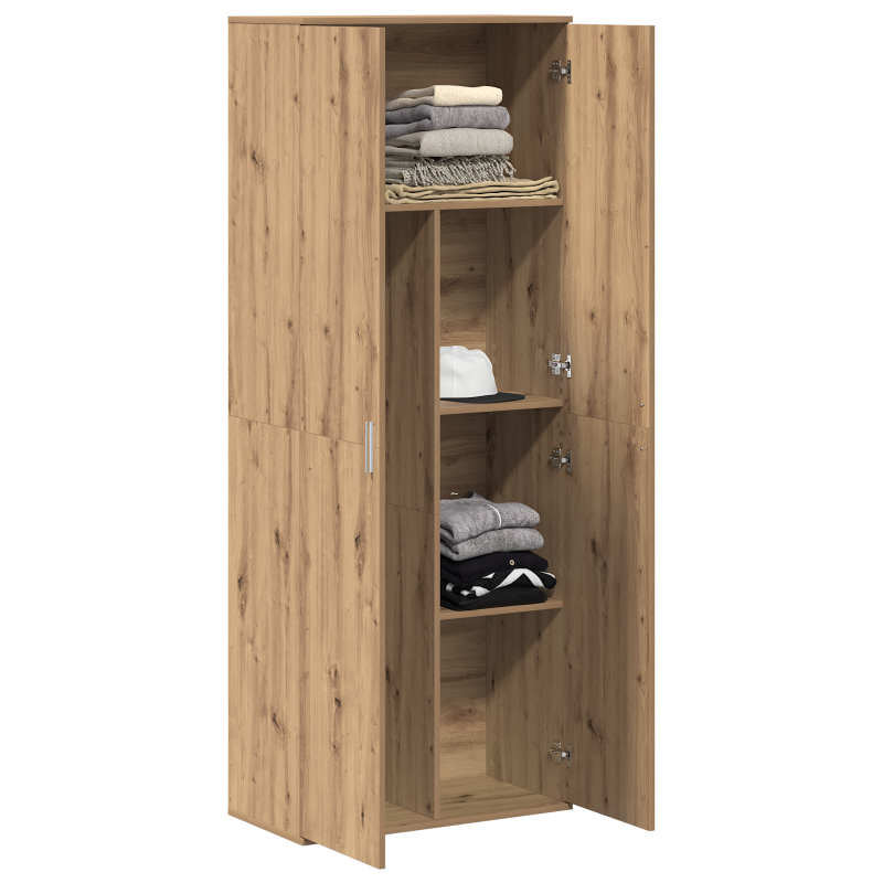 Highboard Artisan Eiche 70x35x180 cm Holzwerkstoff