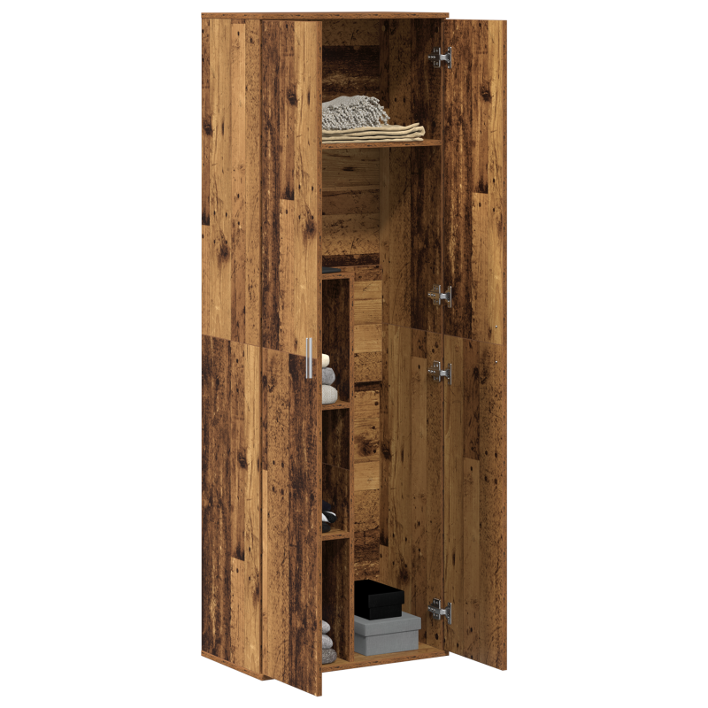 Highboard Altholz 60x35x180 cm Holzwerkstoff