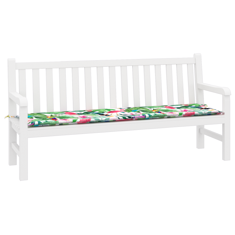 Gartenbankkissen Mehrfarbig 180x50x4 cm Oxford-Gewebe