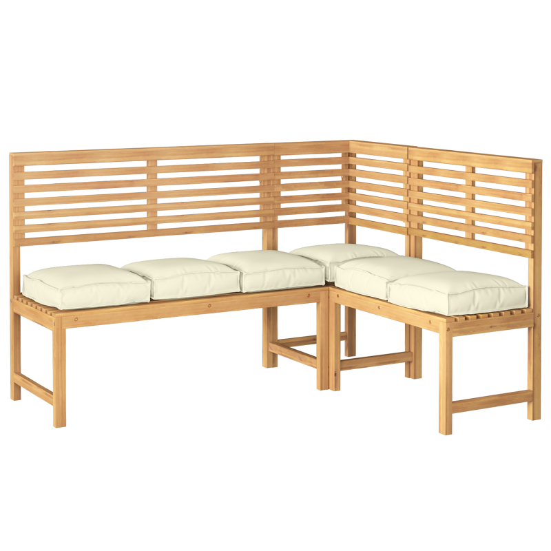 Pallet Kissen für Sitz 6 Teile Creme 40x40x8 cm Oxford Stoff