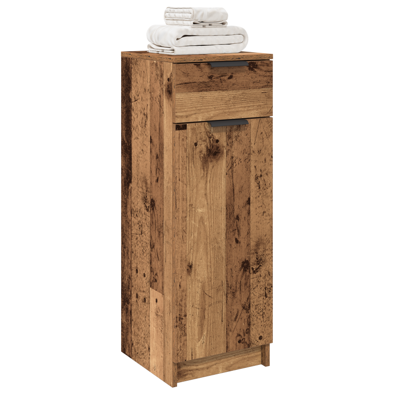 Badezimmer Schrank Alte Holz 32x34x90 cm Ingenieurholz