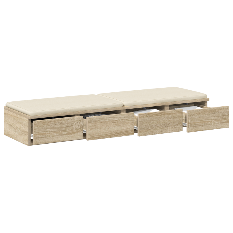 Bett Schubladen Sonoma Eiche 120x36.5x16.5 cm Holzwerkstoff