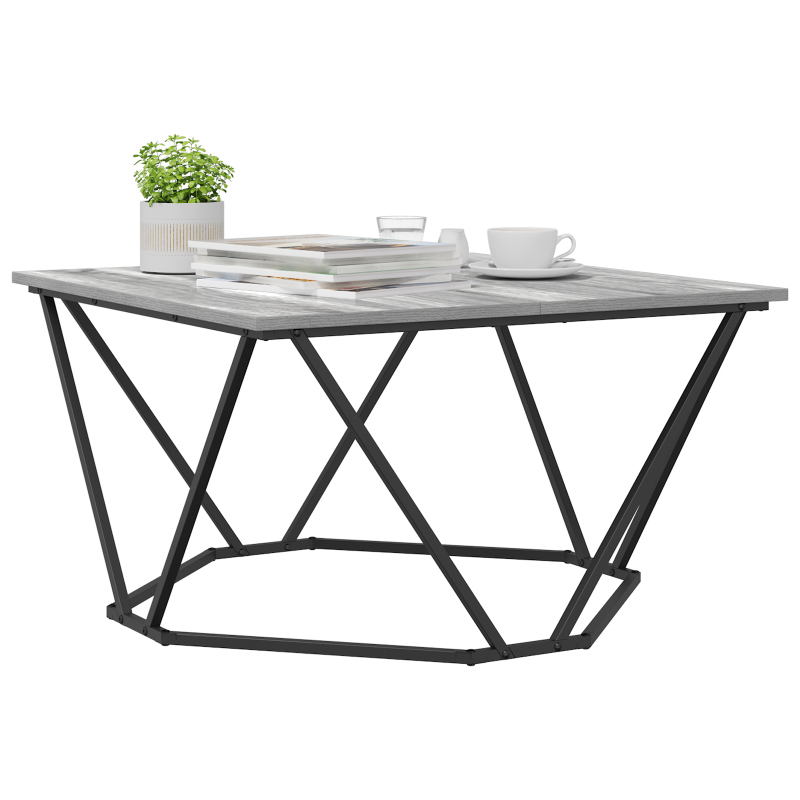 Couchtisch Grau Sonoma 80x80x45 cm Holzwerkstoff