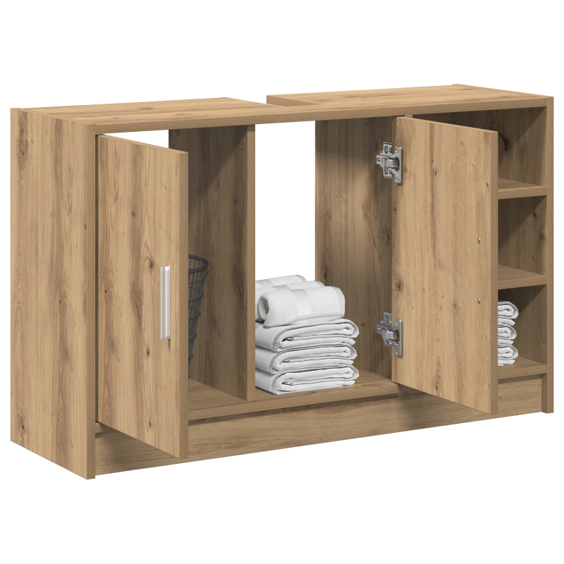 Waschbeckenschrank Artisan Eiche 90x29x55 cm Holzwerkstoff