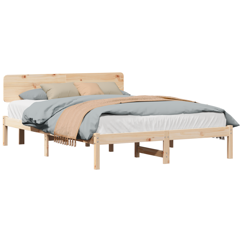 Schiebetür mit Hardware Set Weiß 83 x 202 cm Massivholz Kiefer