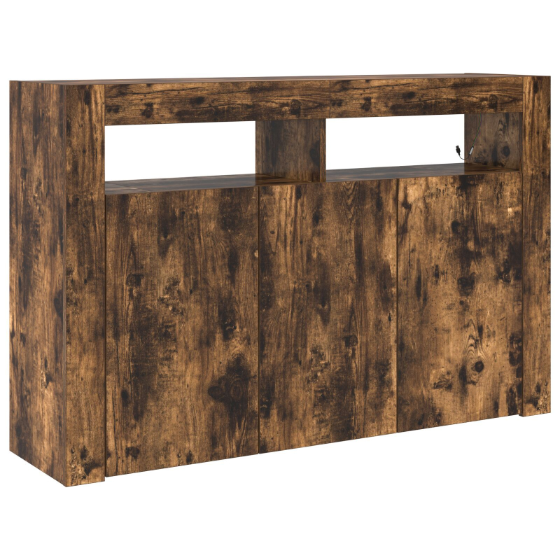 Sideboard Rauchige Eiche Engineered Wood 116 x 30 x 75 cm
