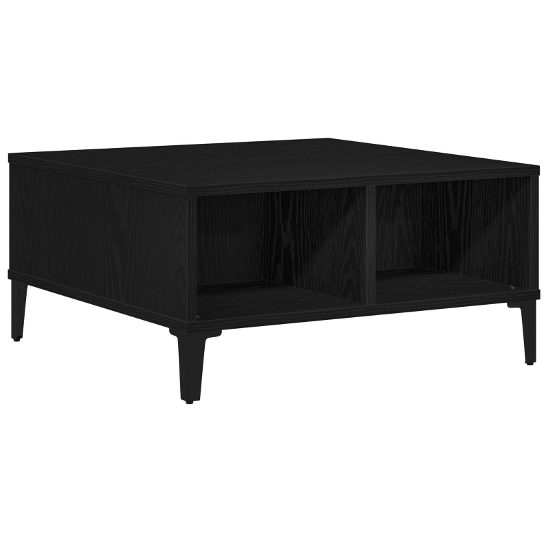 Couchtisch Schwarz Eiche 60x60x30 cm Holzwerkstoff