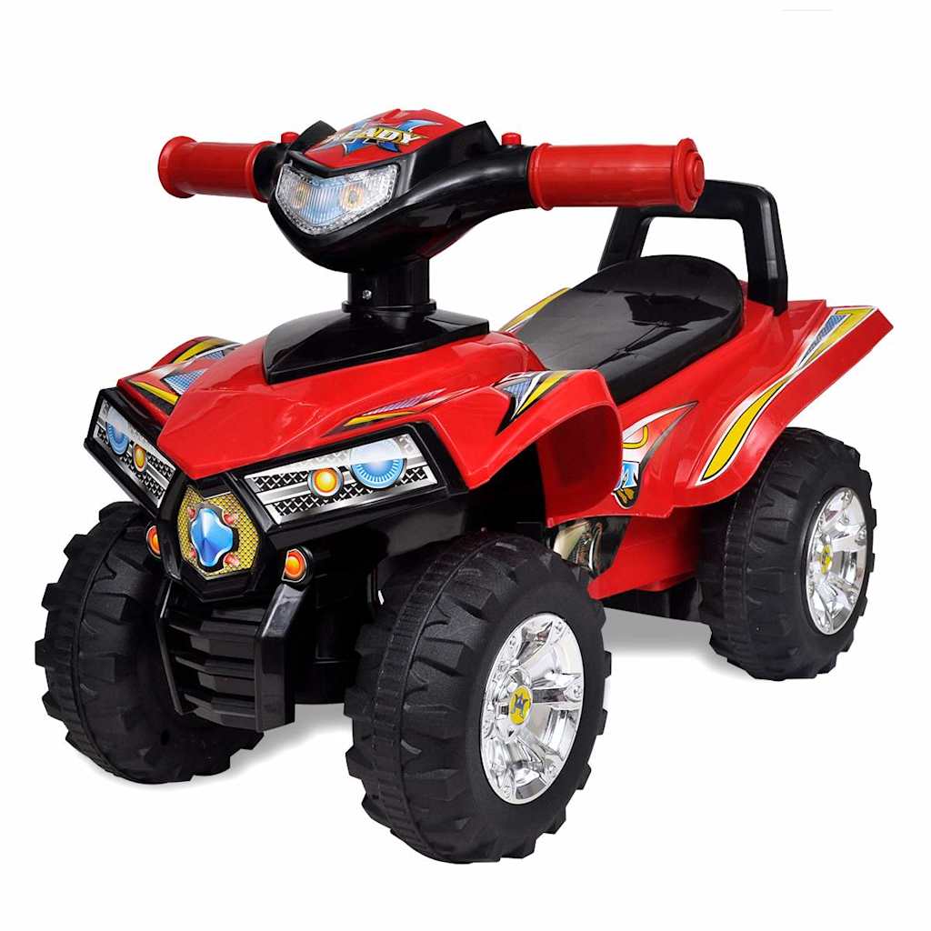 10070_1.jpg Rotes Aufsitz-Quad für Kinder mit Sound und Licht – Bild 1