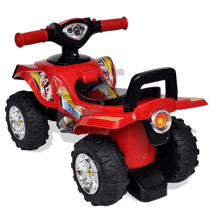 Rotes Aufsitz-Quad für Kinder mit Sound und Licht – Bild 2