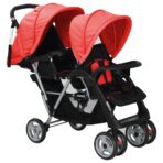 Tandem-Kinderwagen Stahl – Bild 2