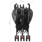 Geschwisterwagen Anthrazit Stahl – Bild 12