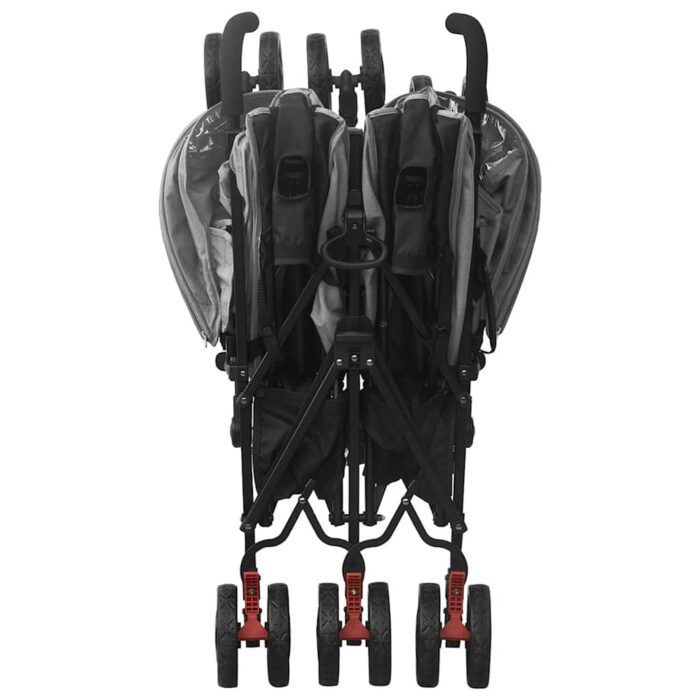 Geschwisterwagen Anthrazit Stahl – Bild 8