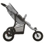 Kinderwagen Hellgrau Stahl – Bild 4