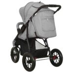 Kinderwagen Hellgrau Stahl – Bild 6