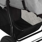 Kinderwagen Hellgrau Stahl – Bild 9