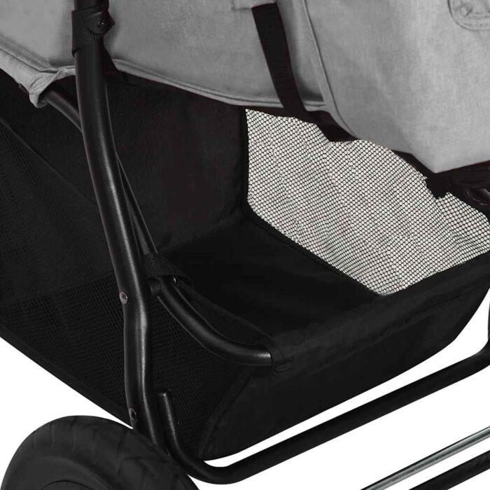 Kinderwagen Hellgrau Stahl – Bild 9