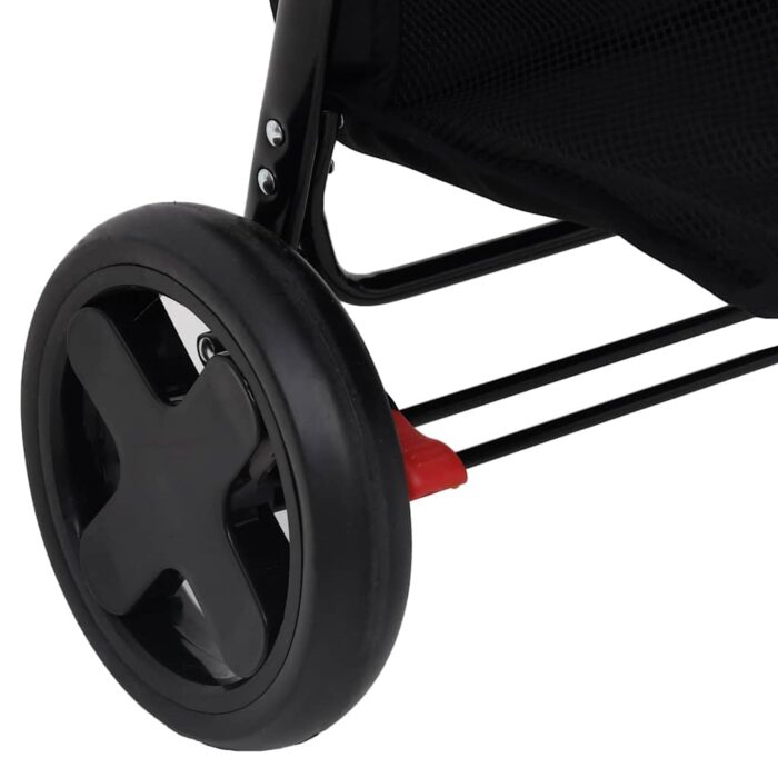2-in-1 Kinderwagen Hellgrau Stahl – Bild 10
