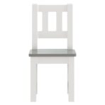 3-tlg. Kinder-Sitzgruppe Weiss und Grau MDF – Bild 5