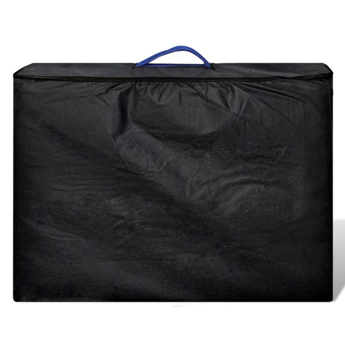 Massagetisch mit Holzrahmen, faltbar 3 Zonen Blau – Bild 2