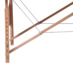 Massagetisch mit Holzrahmen, faltbar 3 Zonen Blau – Bild 4