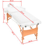 Massageliege 2-Zonen Klappbar 10 cm Sitz – Bild 11