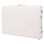 Massageliege 3-Zonen Klappbar 10 cm Sitz Weiss – Bild 10