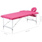 Massageliege Klappbar 2-Zonen – Bild 9