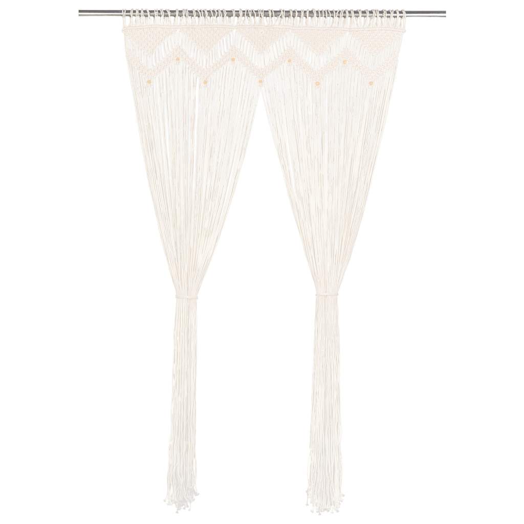 133908_1.jpg Makramee Vorhang 140×240 cm Baumwolle – Bild 1