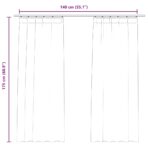 Verdunkelungsvorhänge mit Haken 2 Stk. Samt Schwarz 140x175 cm – Bild 7